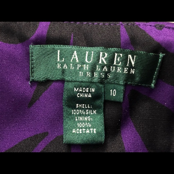 Lauren Ralph Lauren 100% Silk Dress 10 Strapless - Picture 5 of 13